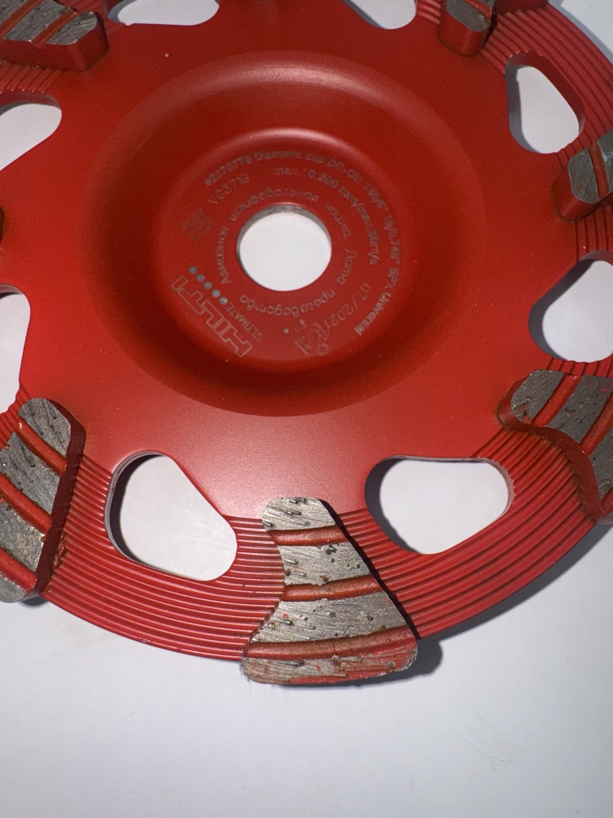 HILTI 6” DG-CW SPX UNIVERSAL DIAMOND CUP GRINDING WHEEL DG150 PART/#2270779