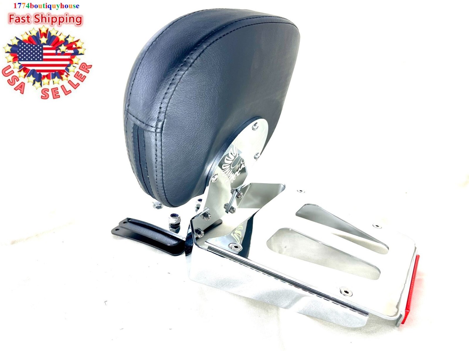 NEW Tall Backrest SISSY BAR LUGGAGE RACK Harley Softail Deuce 00-2007 51114-02HD