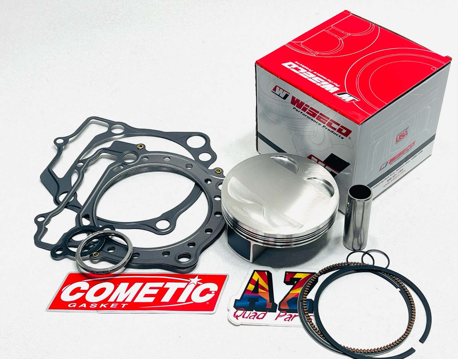 Suzuki LTR450 LTR 450 95.5mm Stock Bore Wiseco Pump Gas Piston Cometic Gaskets