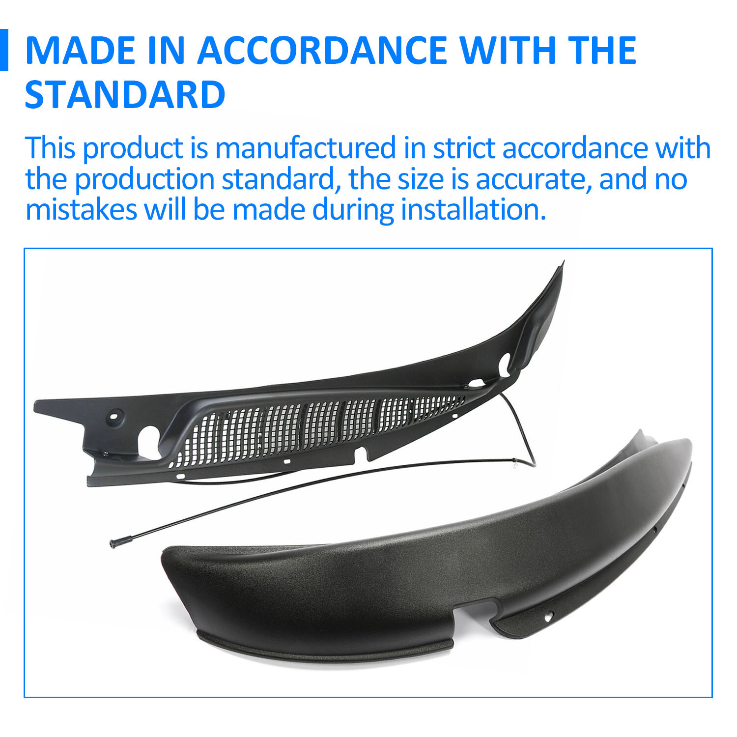 Driver&Passenger Side Windshield Wiper Motor Cowl Cover For 96-17 Chevrolet GMC