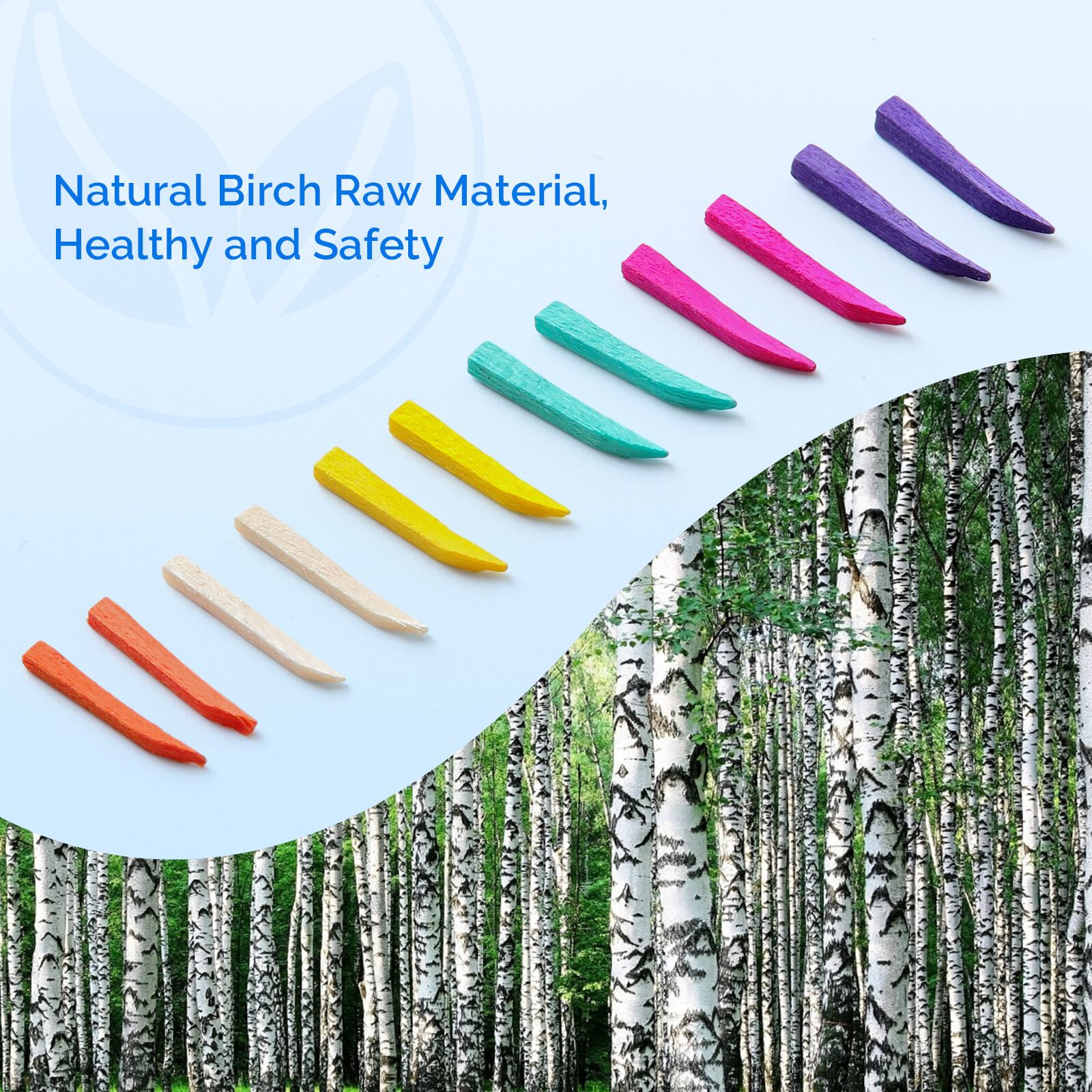 100/Box JMU Dental Wooden Interdental Wedges Contoured Matrices Wedges Tooth Gap