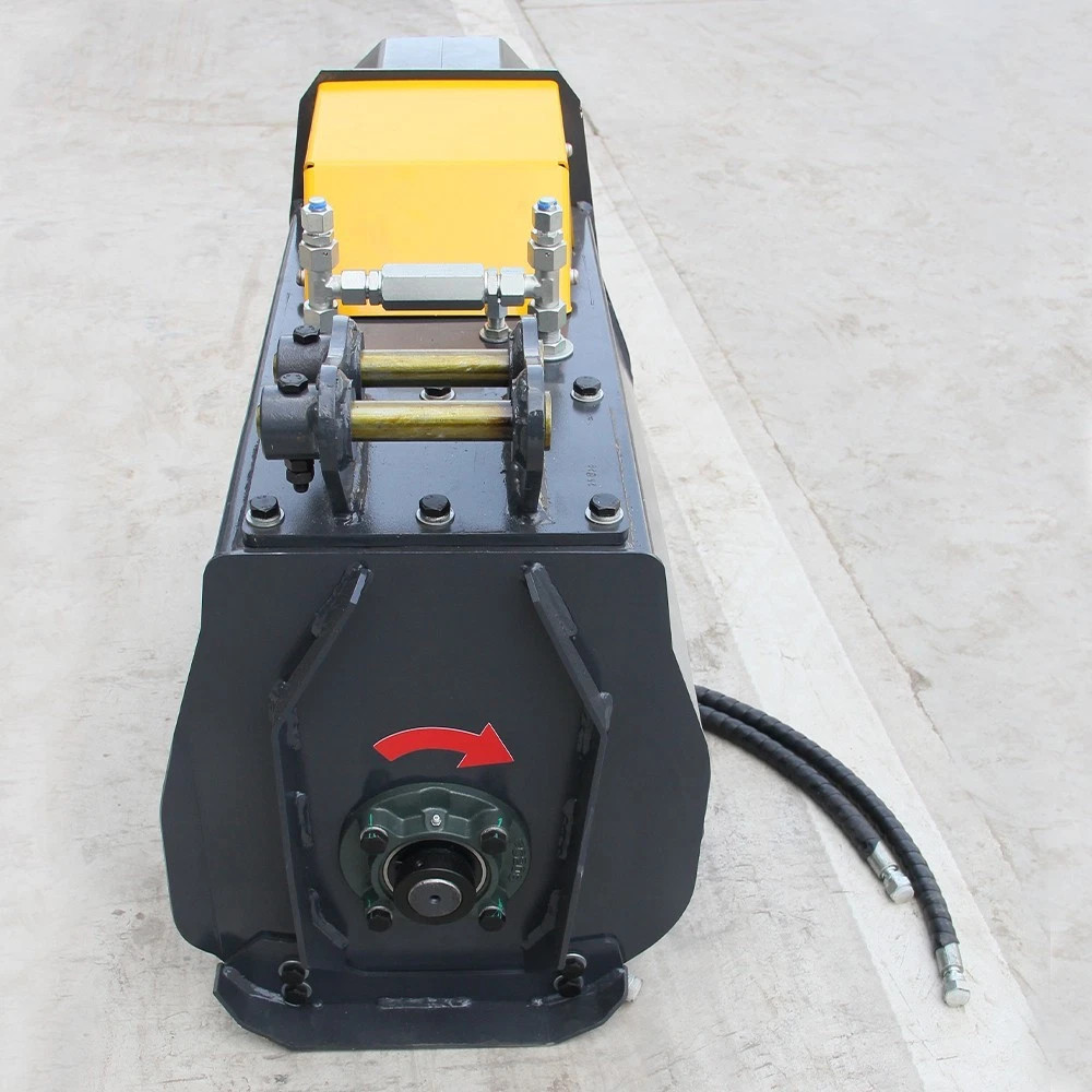 Mini Excavator Flail Mower Attachment with Two Hydraulic Hoses Free Shipping