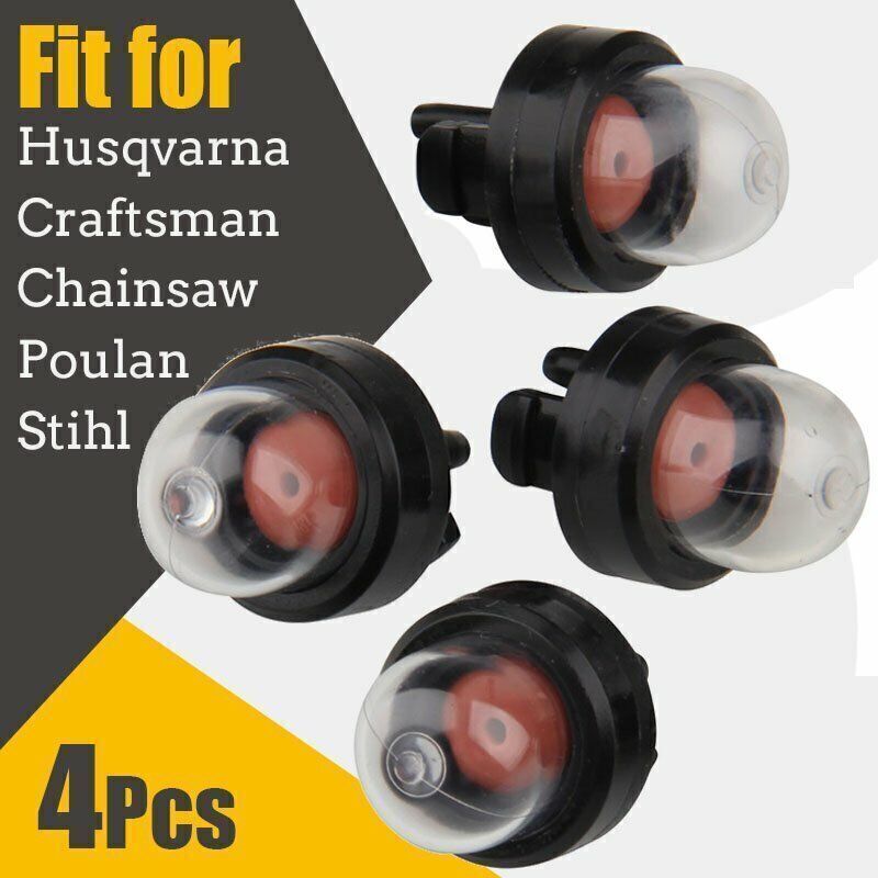 4Pack 188-512-1 PRIMER BULB Fits Poulan Echo Chainsaw Ryobi 2-Cycle Small Engine