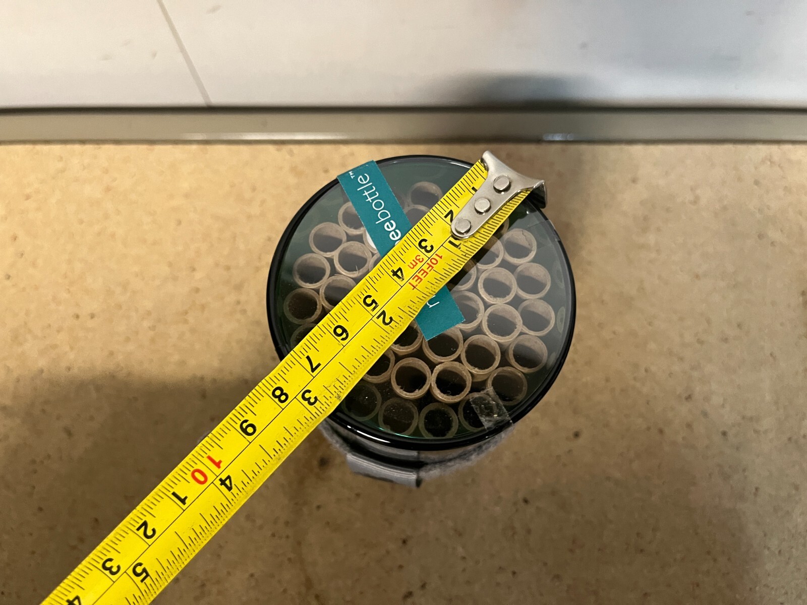 Native Bee Bottle Bee House Hotel Wild Pollinator Bee Habitat Garden Recycled