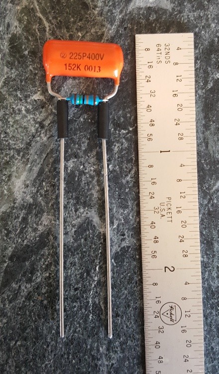 4 -Sprague ORANGE DROP Treble Bleed Mods .0015uf/150k - Strat, Tele, humbuck