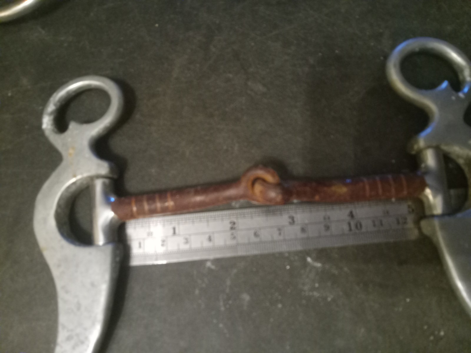 Francois Gauthier sweet iron snaffle mouth 5 in show bit engraved aluminum