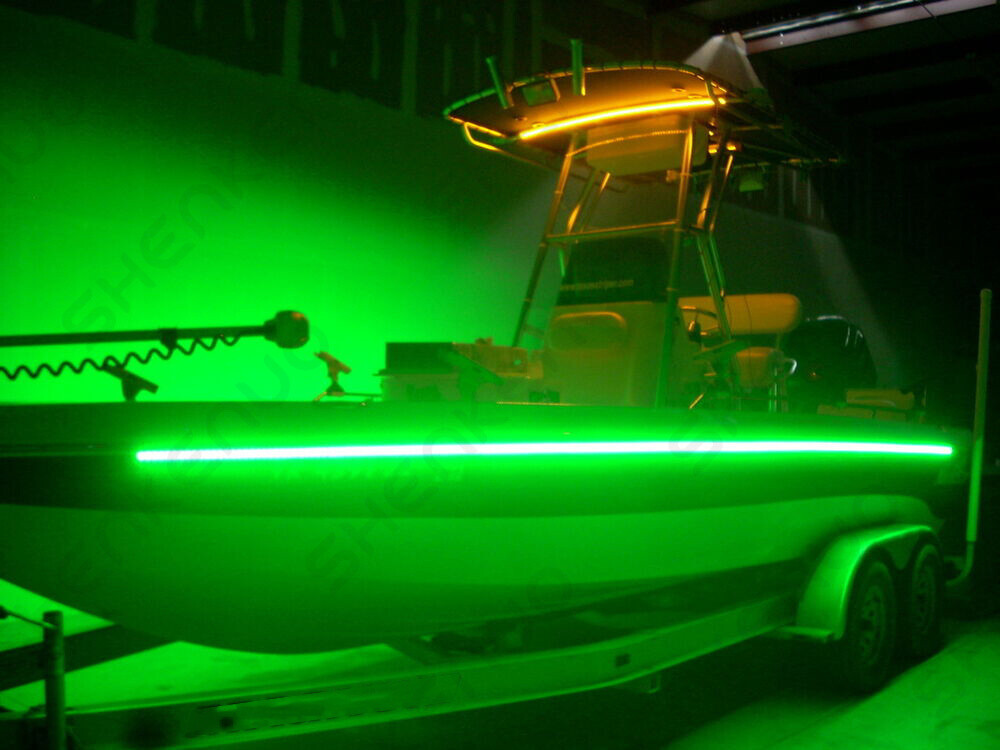 Wireless Green 16ft LED Strip Kit For Boat Marine Deck Interior Lighting US SHIP