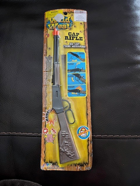 New Jaru Wild West Cap Rifle Die Cast Metal Firing Mechanism 11" Works Sealed