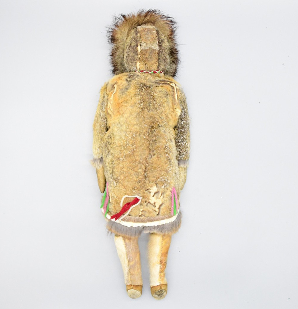 Inuit Fur Coated Antique Doll 19th Century