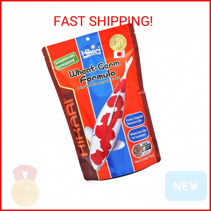 Hikari 17.6-Ounce Wheat Germ Floating Pellets for Pets, Medium