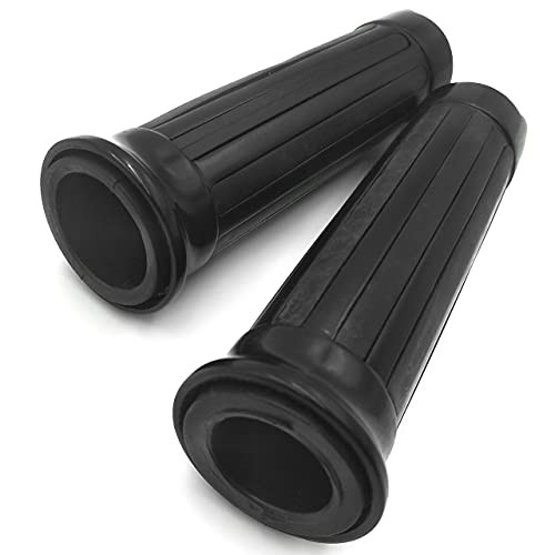 MT080-25-BK Skull style Hand Grips 1 inch Handlebar Classic Skull Black