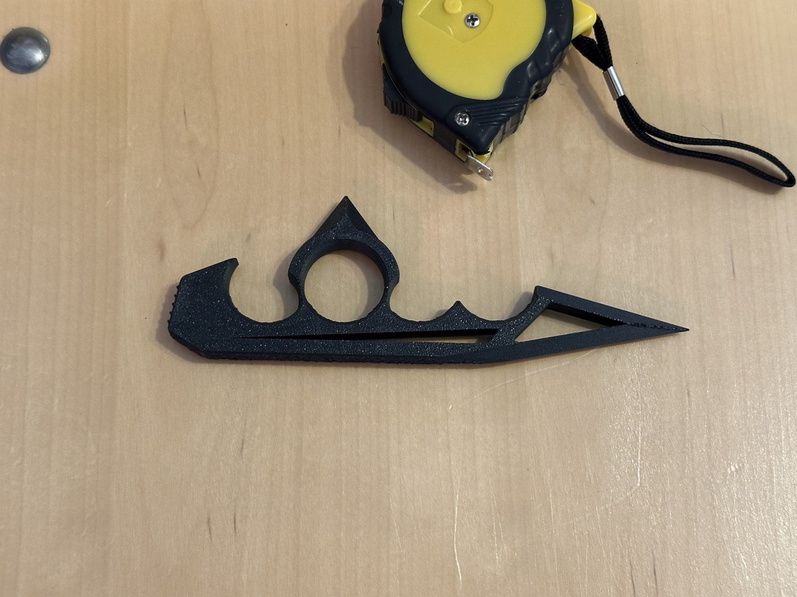 Carbon Fiber Hand Spike - Non Metal - Undetectable Self Defense Knife - Medium