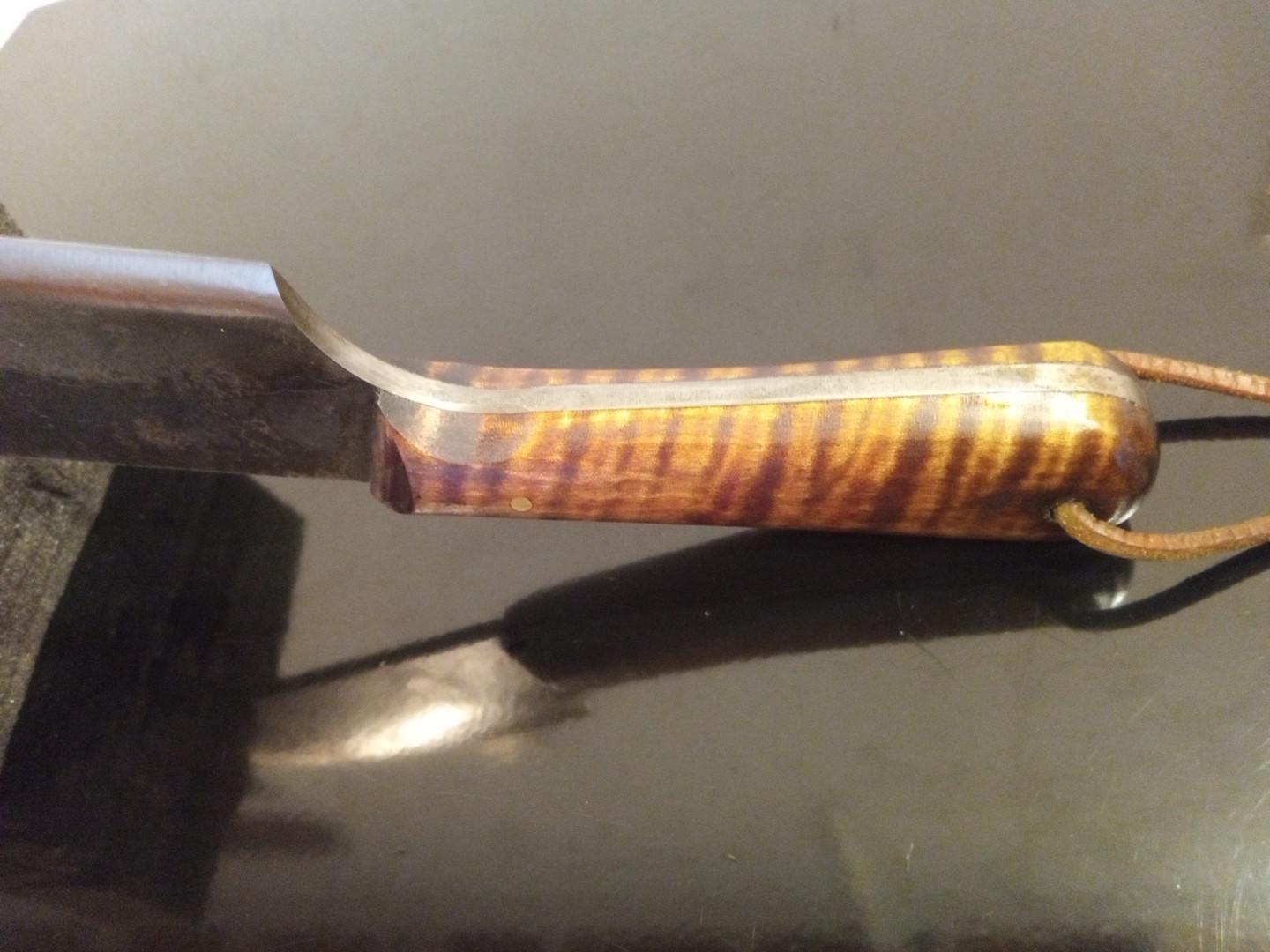 Vintage Custom-HandMade JEFF WHITE 11'' Primitive Camp Knife. Thick & Heavy Duty