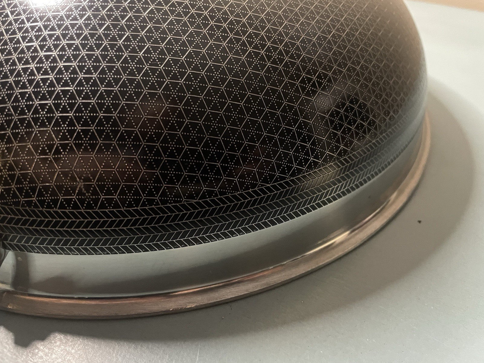 Hexclad 12" Wok Hybrid Stainless Steel Nonstick Pan Used no lid (W19)