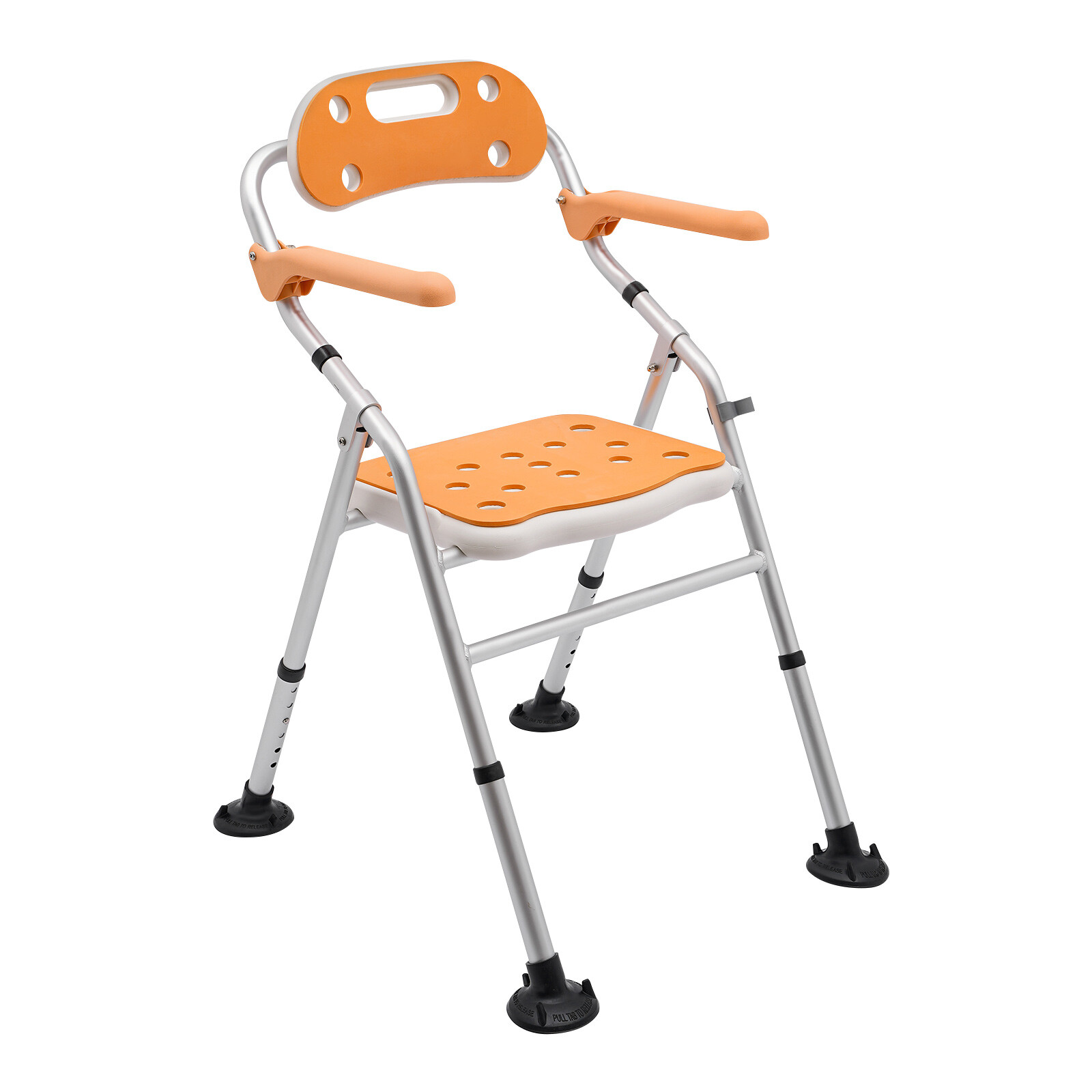 Foldable Shower Seat Folding Bath Chair Bathroom Shower Chair Height Adjustable