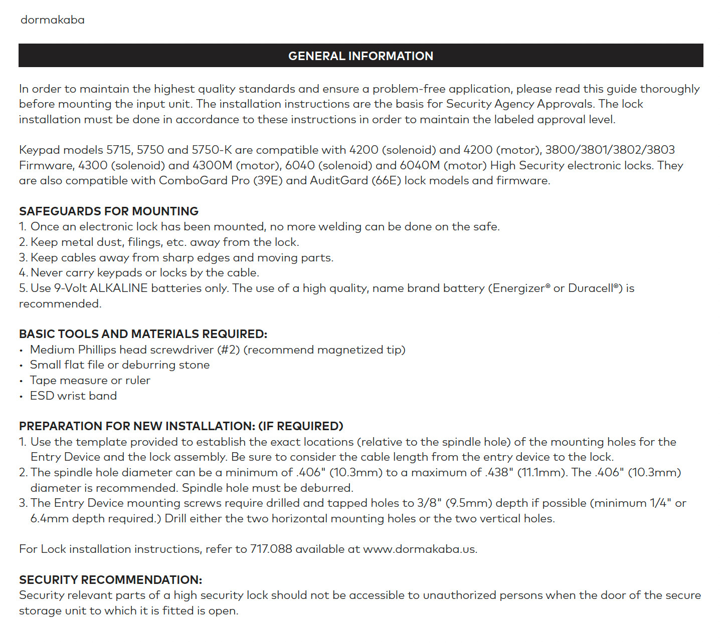 LAGARD BASIC II KEYPAD ONLY-5715SC-REPLACEMENT FOR 4715,3715,3000-SATIN CHROME
