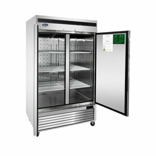 Atosa USA MBF8503GR 54" Two Solid Door Reach-In Freezer, 45CF Free Liftgate