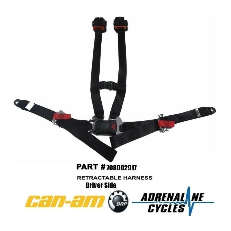 Can Am Maverick X3 Driver Retractable Harness Belt Oem New 708002917