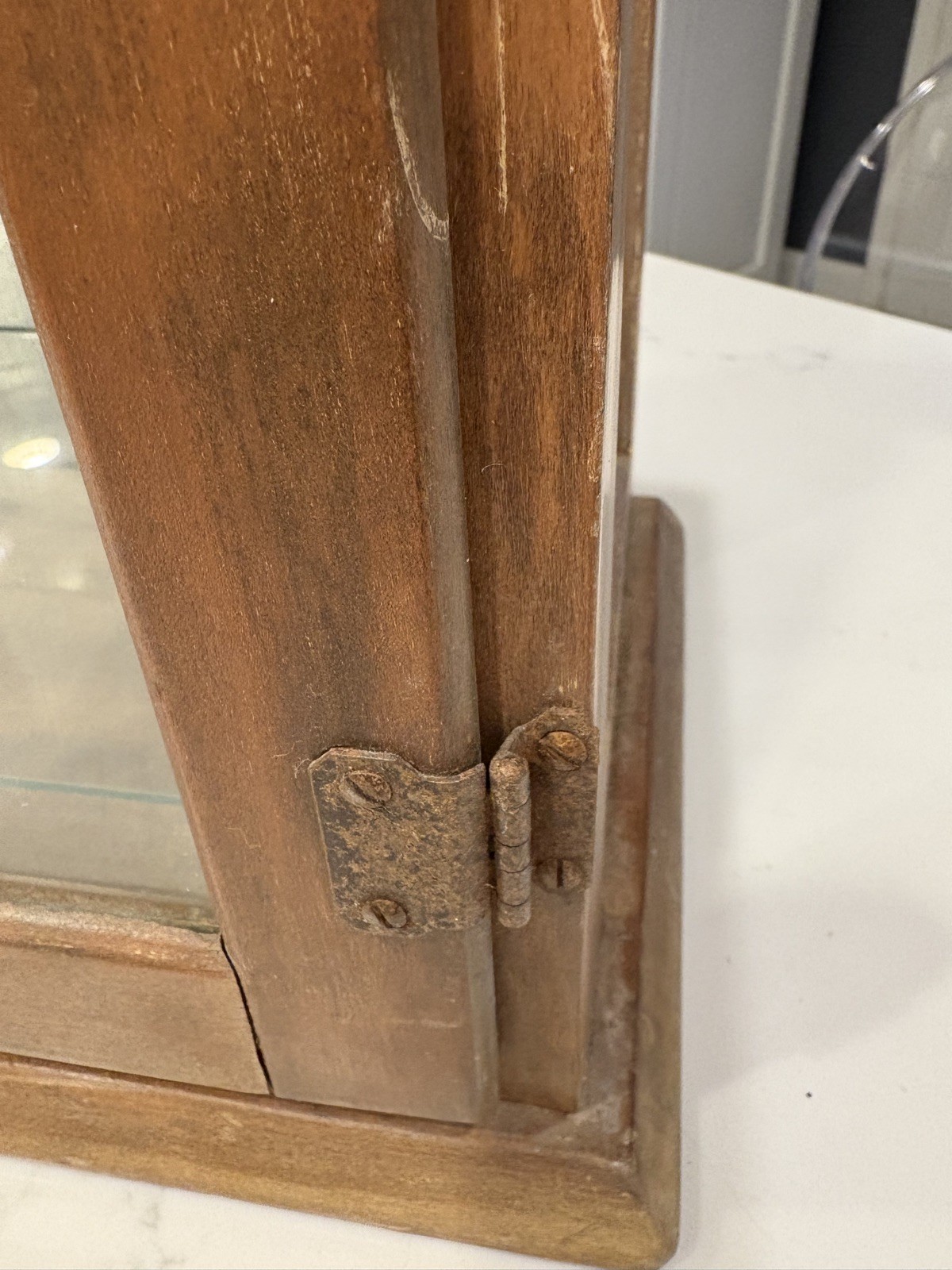 Early 1900s Antiseptic Sterilizer Cabinet, Oak Wood, Doctor, Barber, Pharmacy