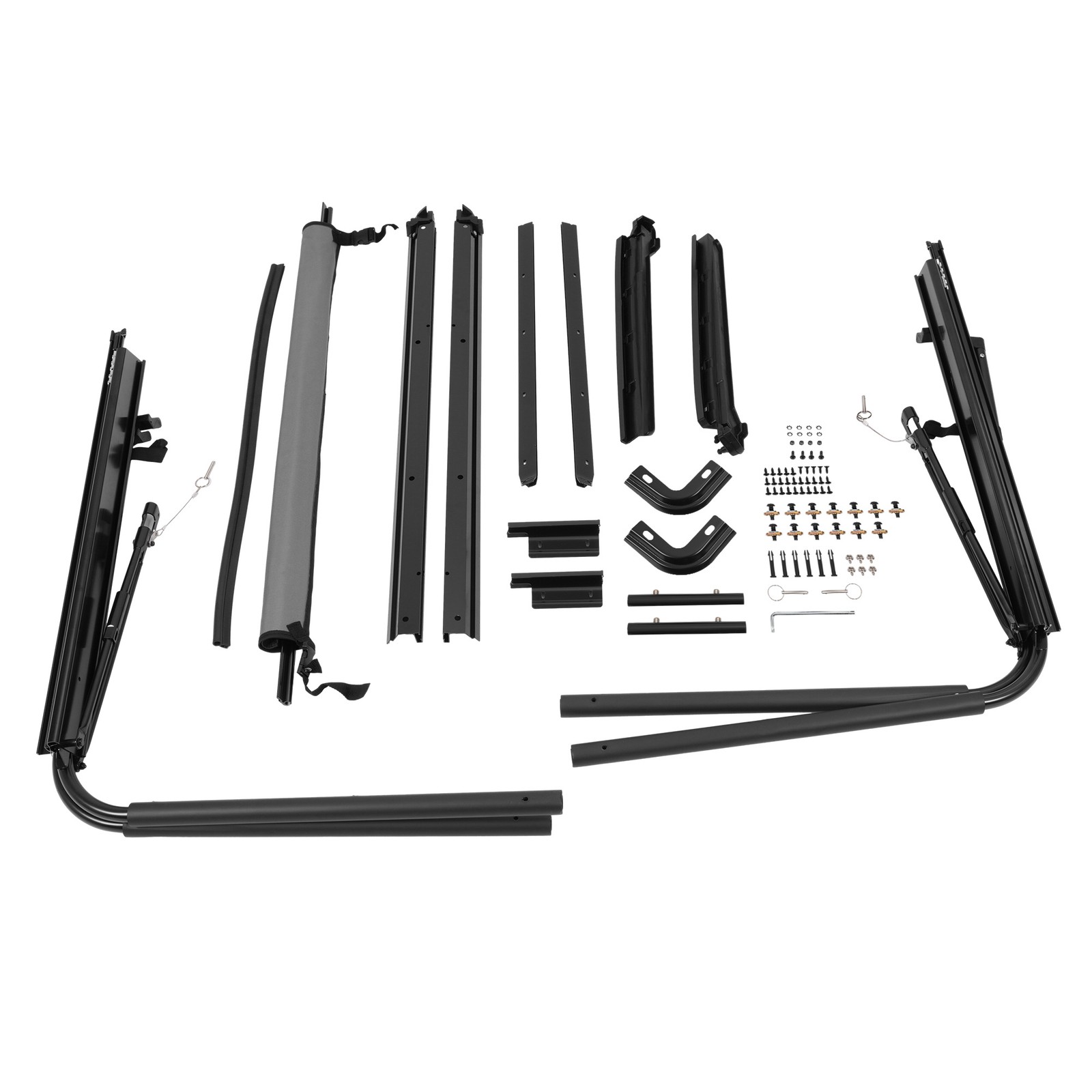 Complete Soft Top Hardware Frame Bow Kit For 1987-1995 Jeep Wrangler YJ