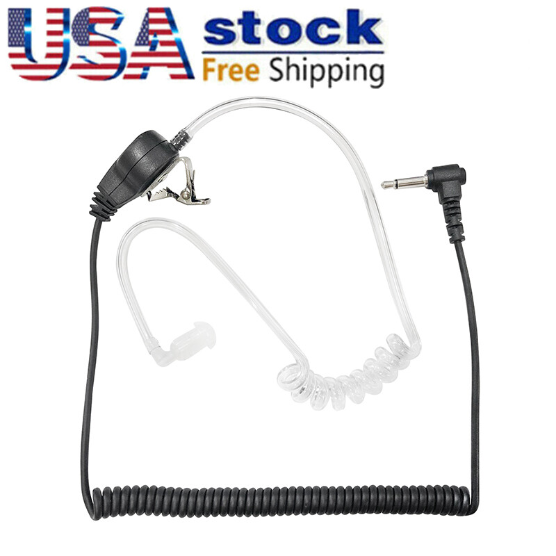 New 3.5mm Police Listen Only Acoustic Tube Earpiece for Speaker Mic