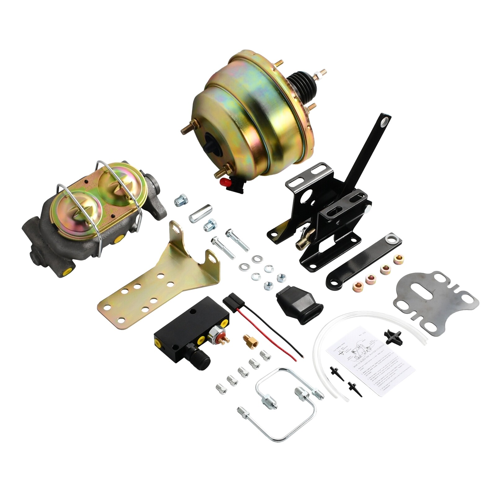 8" Dual Power Brake Booster 1" Master Cylinder & Prop For 1957-1972 Ford Truck