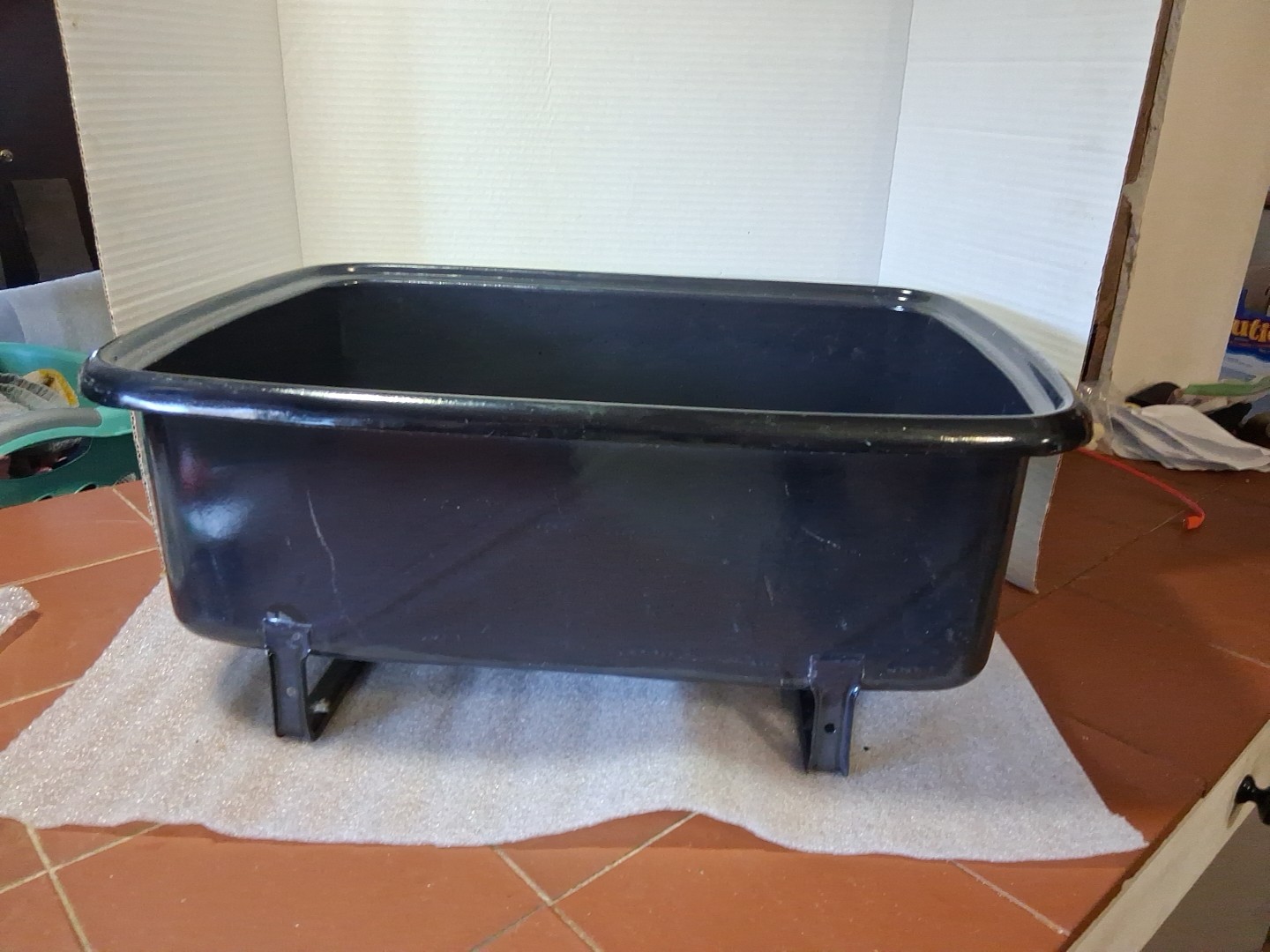 Vtg Enamelware Internal Pan For General Electric Roaster 123C19 Replacement Part