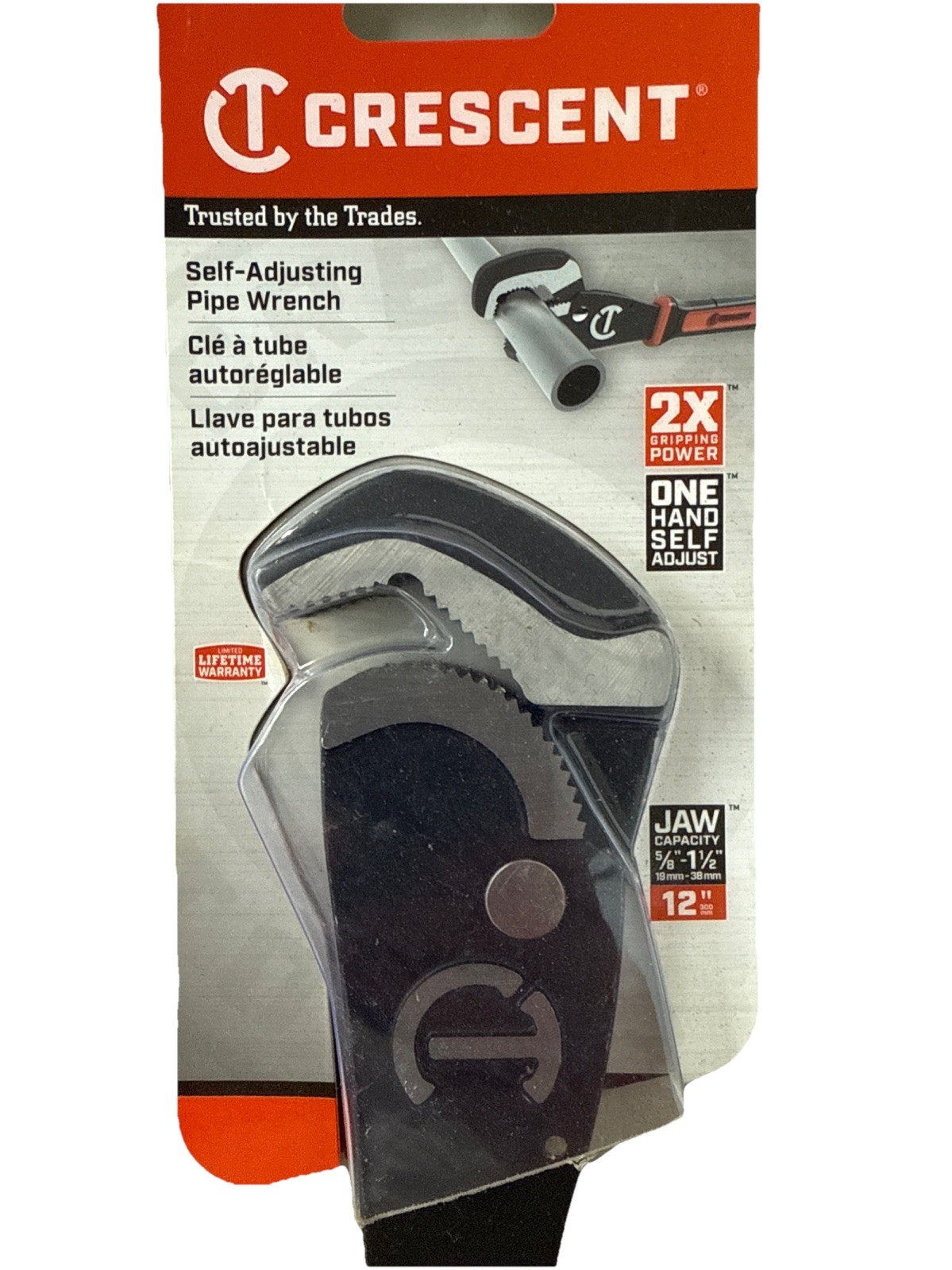 Crescent CPW 12- Pipe Wrench 12 Inch Self Adjusting