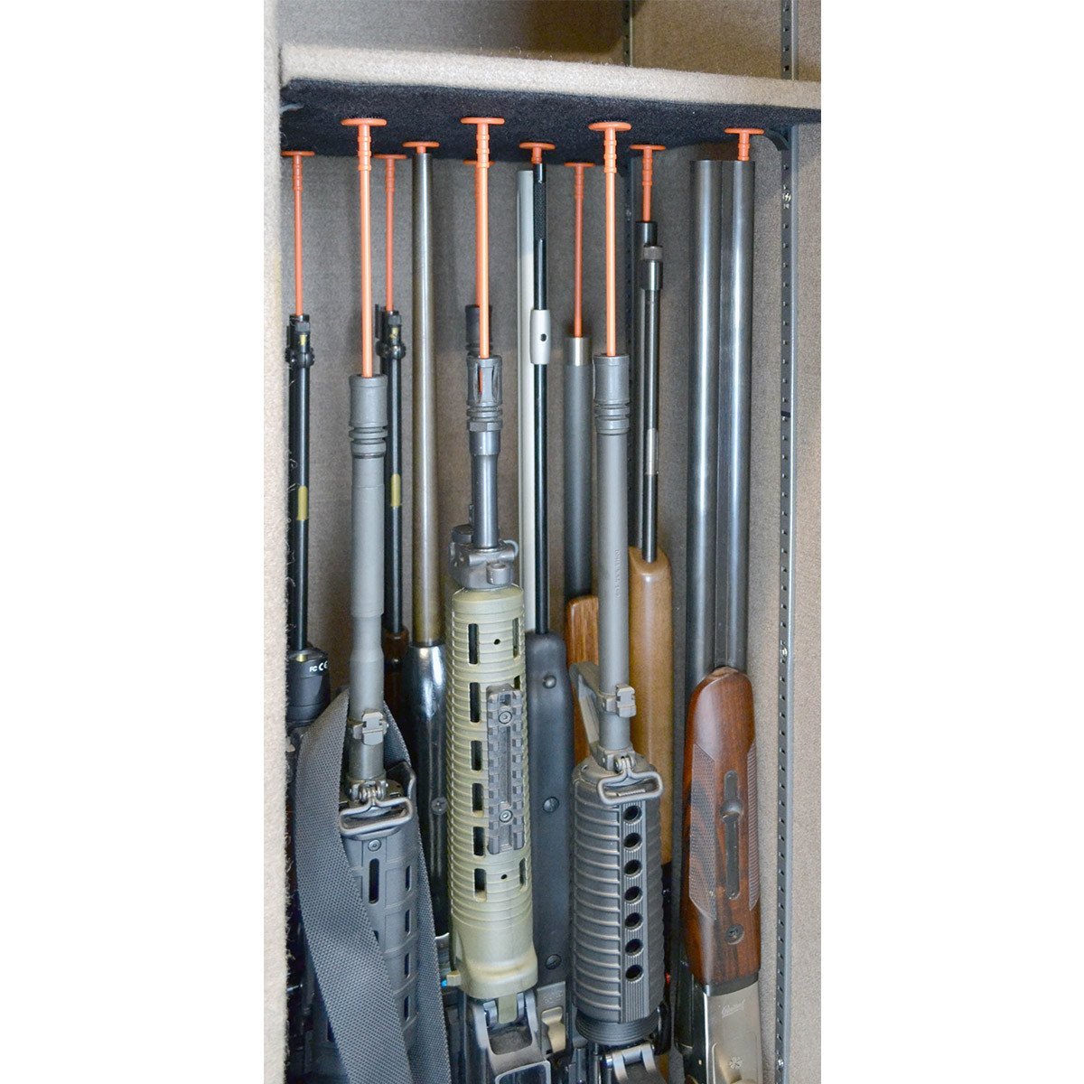 Gun Storage Solutions Pack of 6 Rifle Rods Add-On Kit (No Shelf Liner)