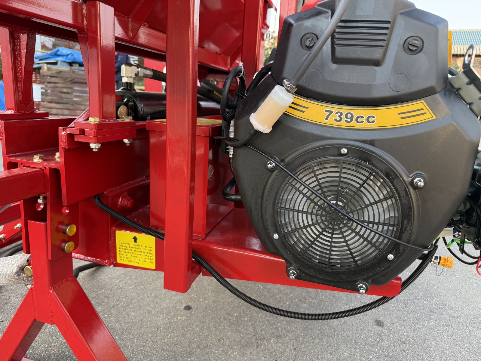 27T Firewood Processor 6-Way Wedge Log Splitter with 10FT Belt Firewood Conveyor