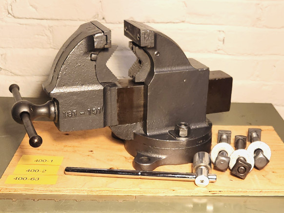 Prentiss NY Bench Vise #181 191 with Swivel Base & Pipe Jaws, 50# Heavy Duty!