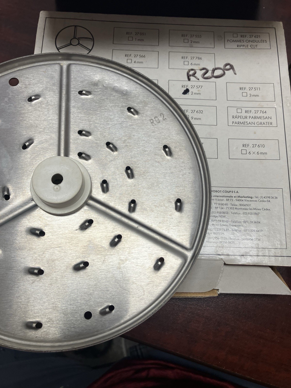 Robo Coupe 100 / W Attachments and Manual Made In France