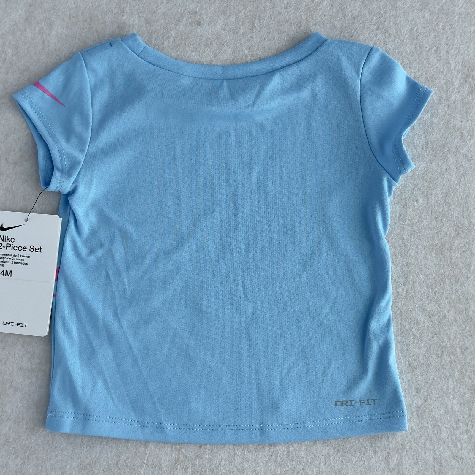 Nike Dri-Fit Baby Girl 2PC Shorts Outfit 24 Months Athletic Set Summer NWT NEW