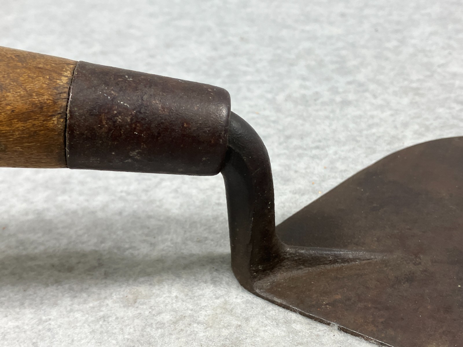 Vintage Trowel With Wood Handle Large 11" Blade