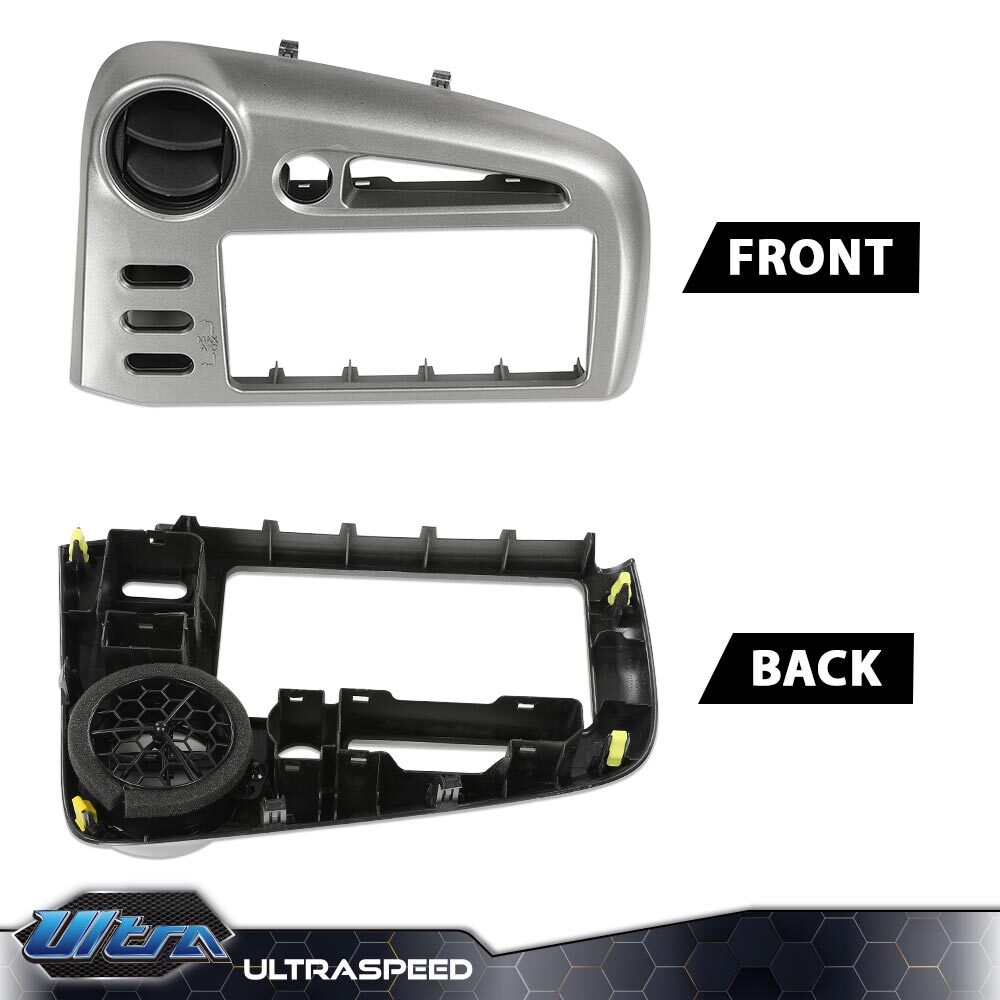 Fit For 2003-2008 Toyota Matrix/Pontiac Vibe Center Dash Radio Bezel Trim Silver