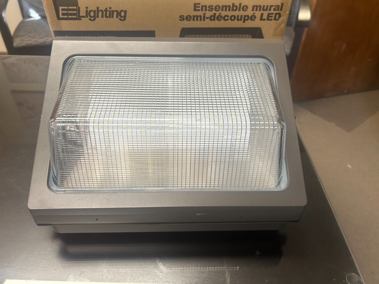 LED Outdoor Wallpack 90 Watt 17500 Lumen 50k 120V To 277V Semi Cutoff W Sensor