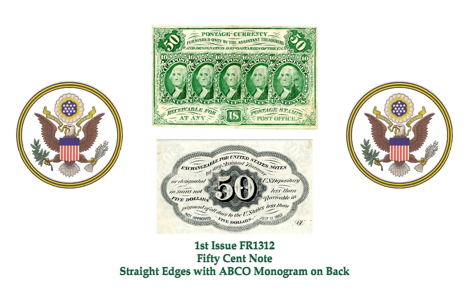 Fractional Currency Book Two of the complete type set 8-1/2" X 5-1/2" Flip Book