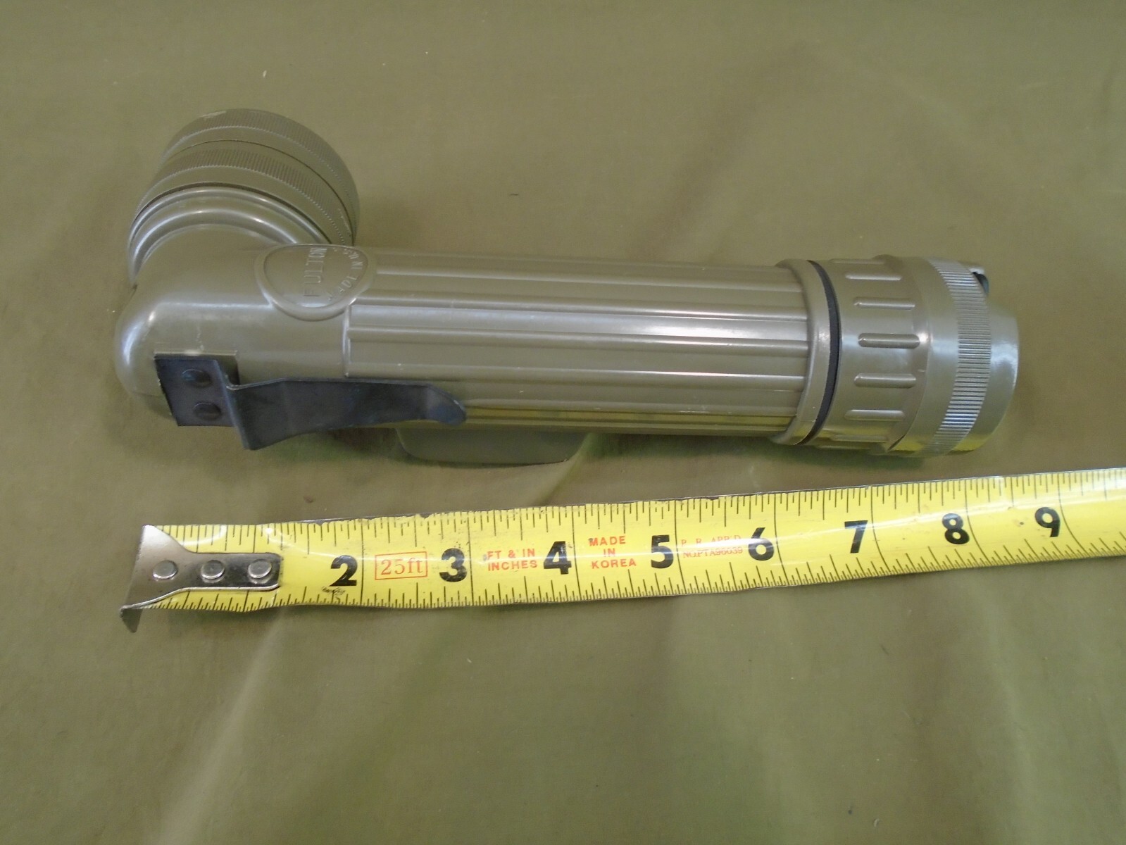 US Military Green Flashlight Fulton MX-991/U w LED & AA Battery Conversion 179-B