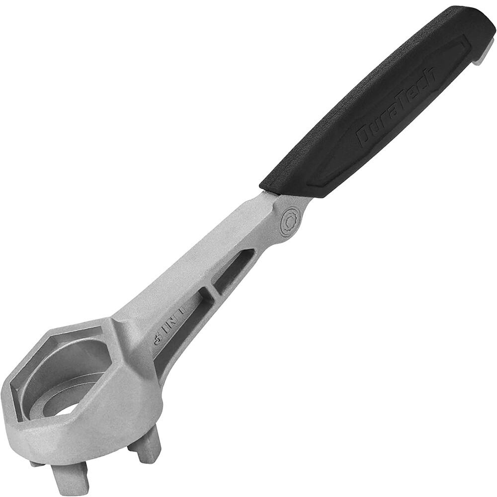 DURATECH Drum Wrench 3-in-1 Bung Wrench Barrel Opener Tool Fits 3/4" 2" Bung Cap