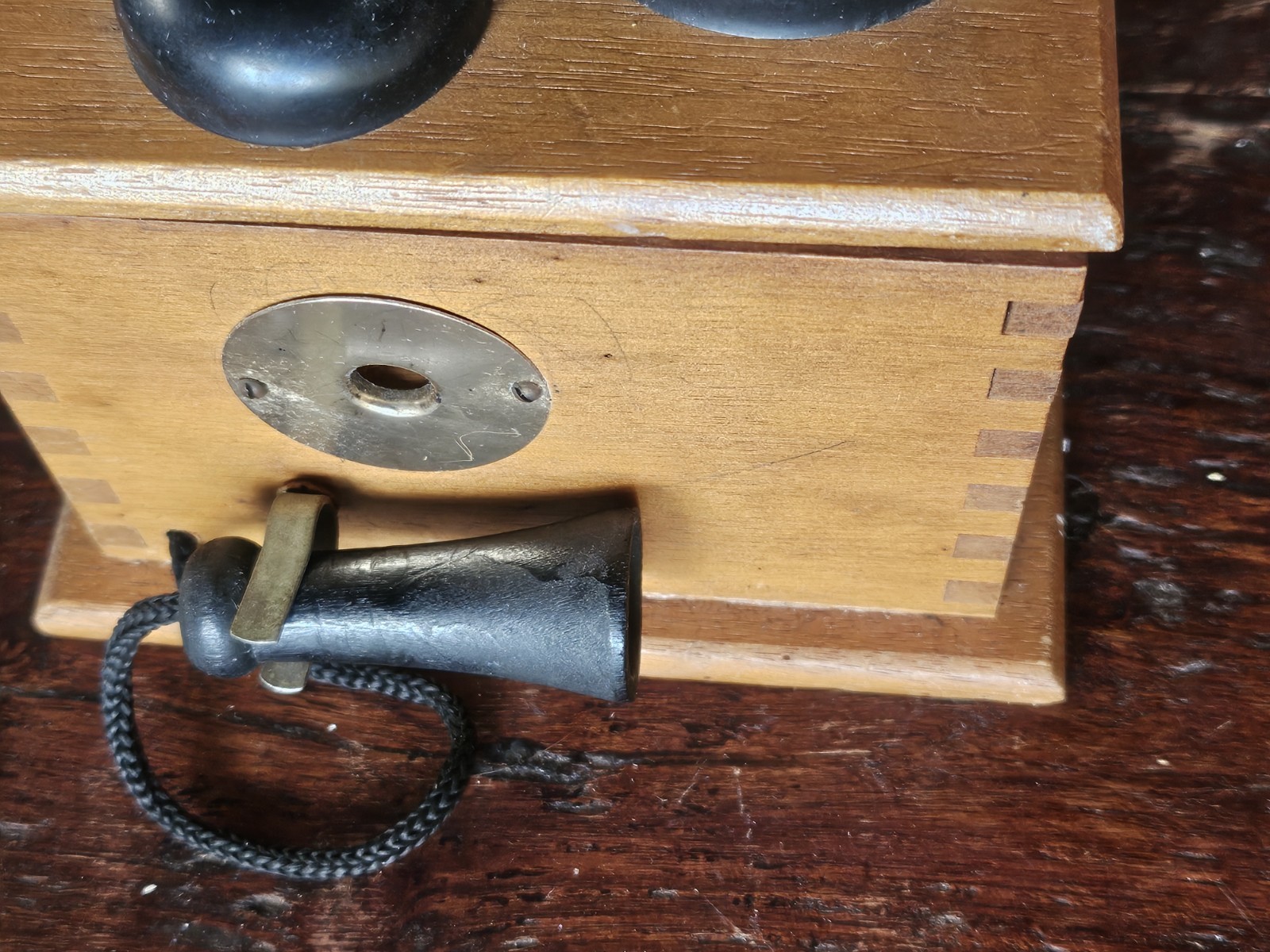 Pencil Sharpener Wooden Telephone Antique Wall Phone Vintage Vintage Japan