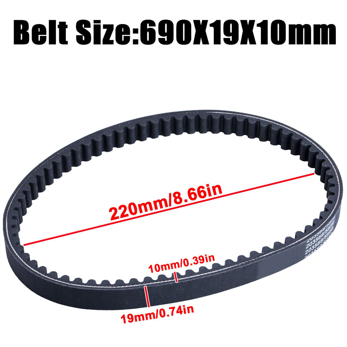 For Drive Belt Coleman Powersports KT196 Go Kart Buggy 4 Wheelers 196cc 6.5hp