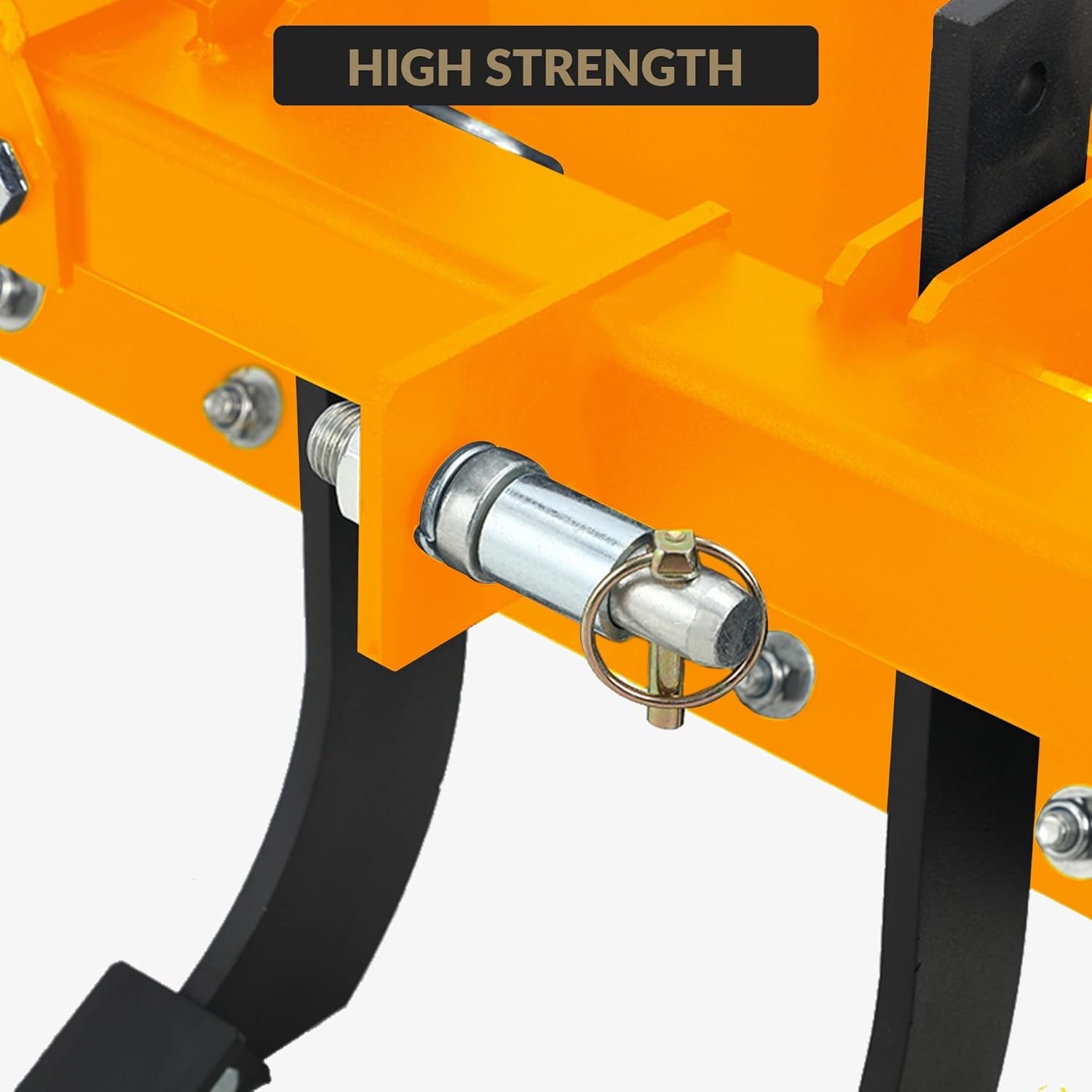 55" 3-Point Box Blade Attachment w/ 6 Scarifier Shanks for Cate 0 Cat 1 Tractors