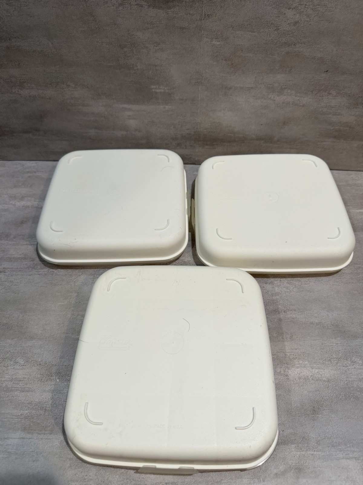 3 Eagle Craftstor Craft Square Divided Tray Storage Craft Bin Containers