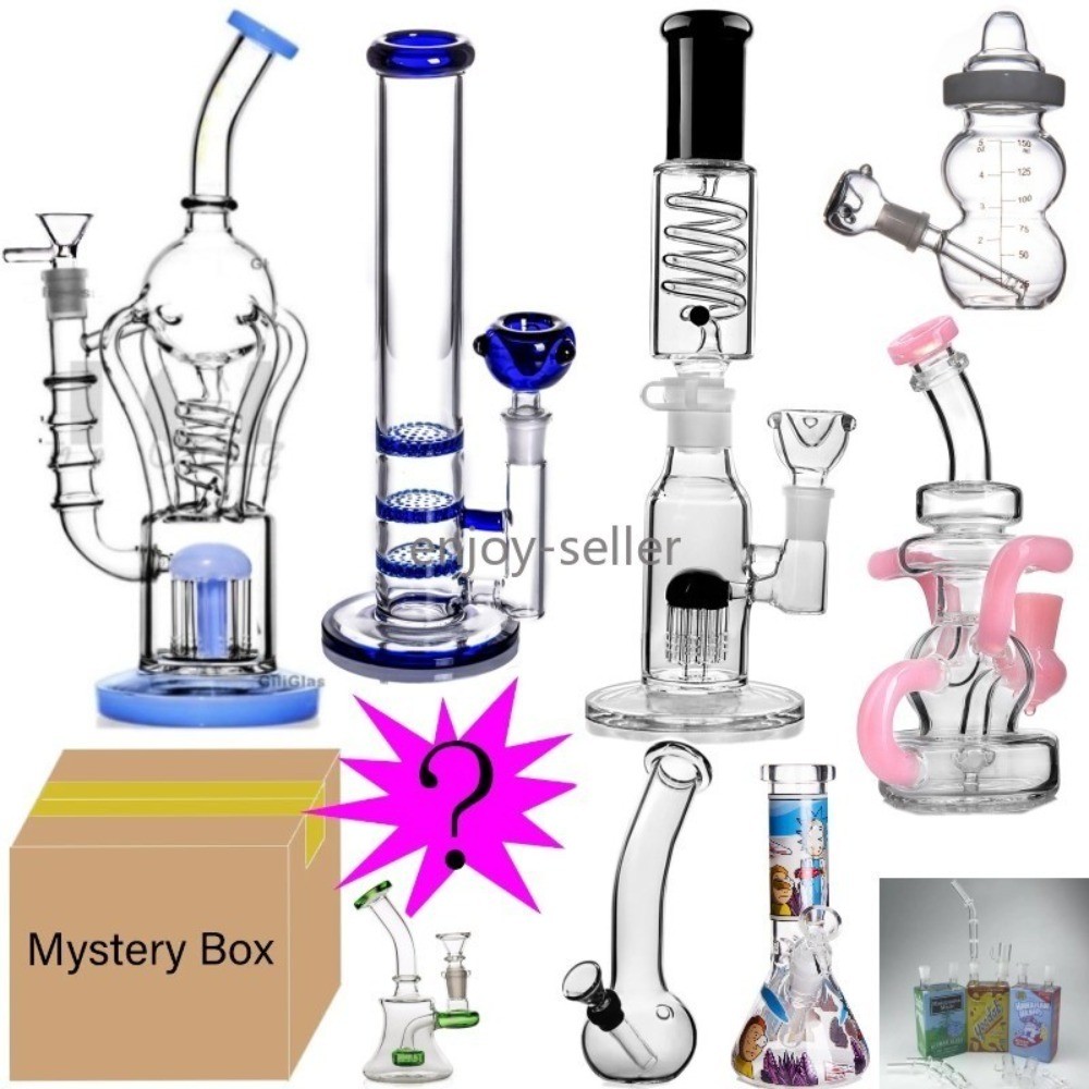 Blind Box Random Style Glass bong Water Pipe recycle rig Smoking Rig Hookah 1pcs