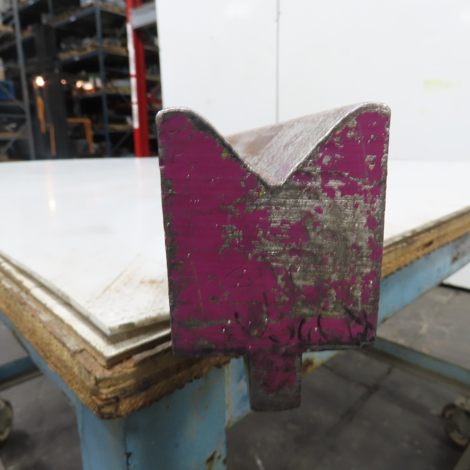48" L 90° V-Forming Press Brake Die Block 1/2" Tang 1-15/16" Thick 2-7/8" Tall