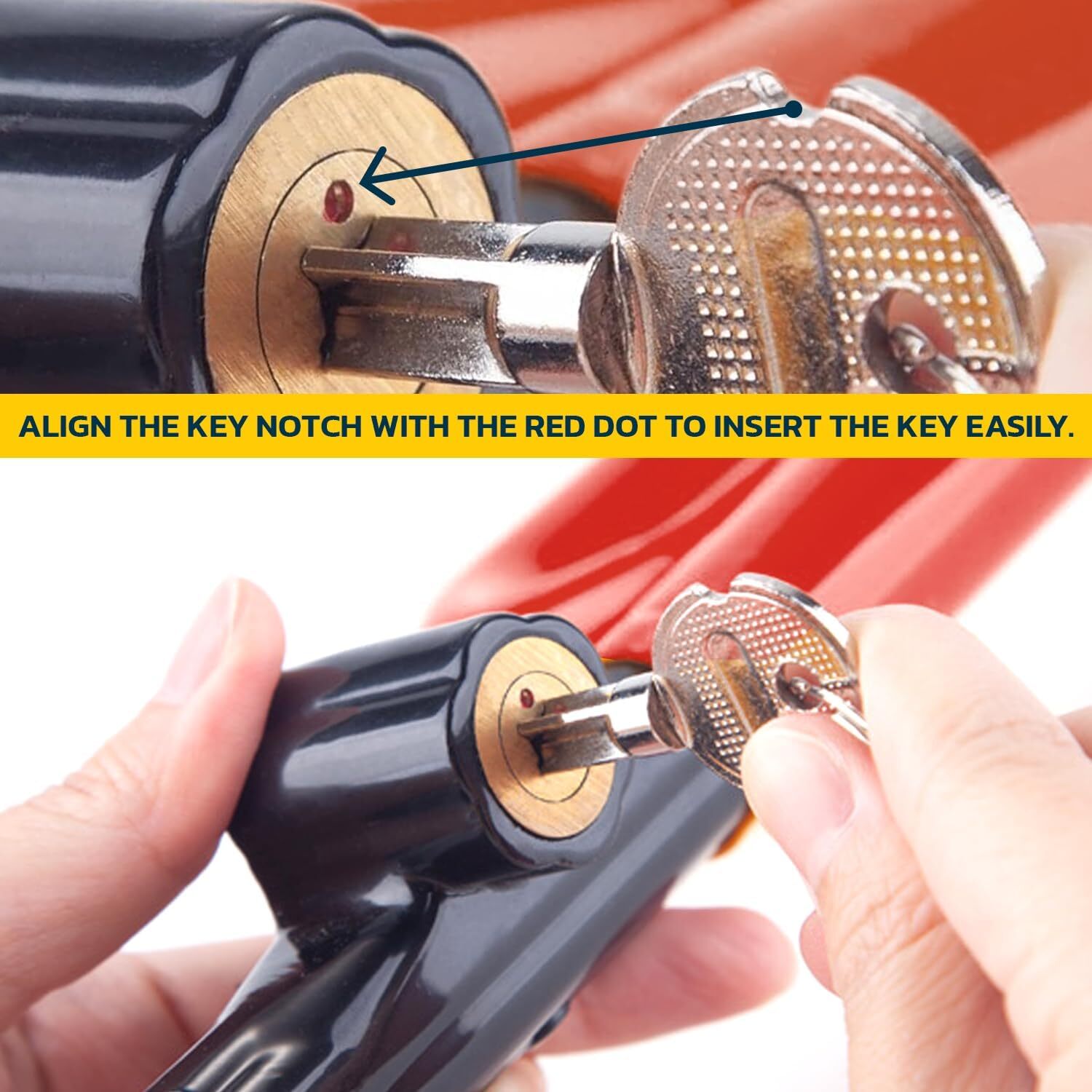 Steering Wheel Lock The Club Twin Hooks Anti Theft Universal Car Truck Van SUV