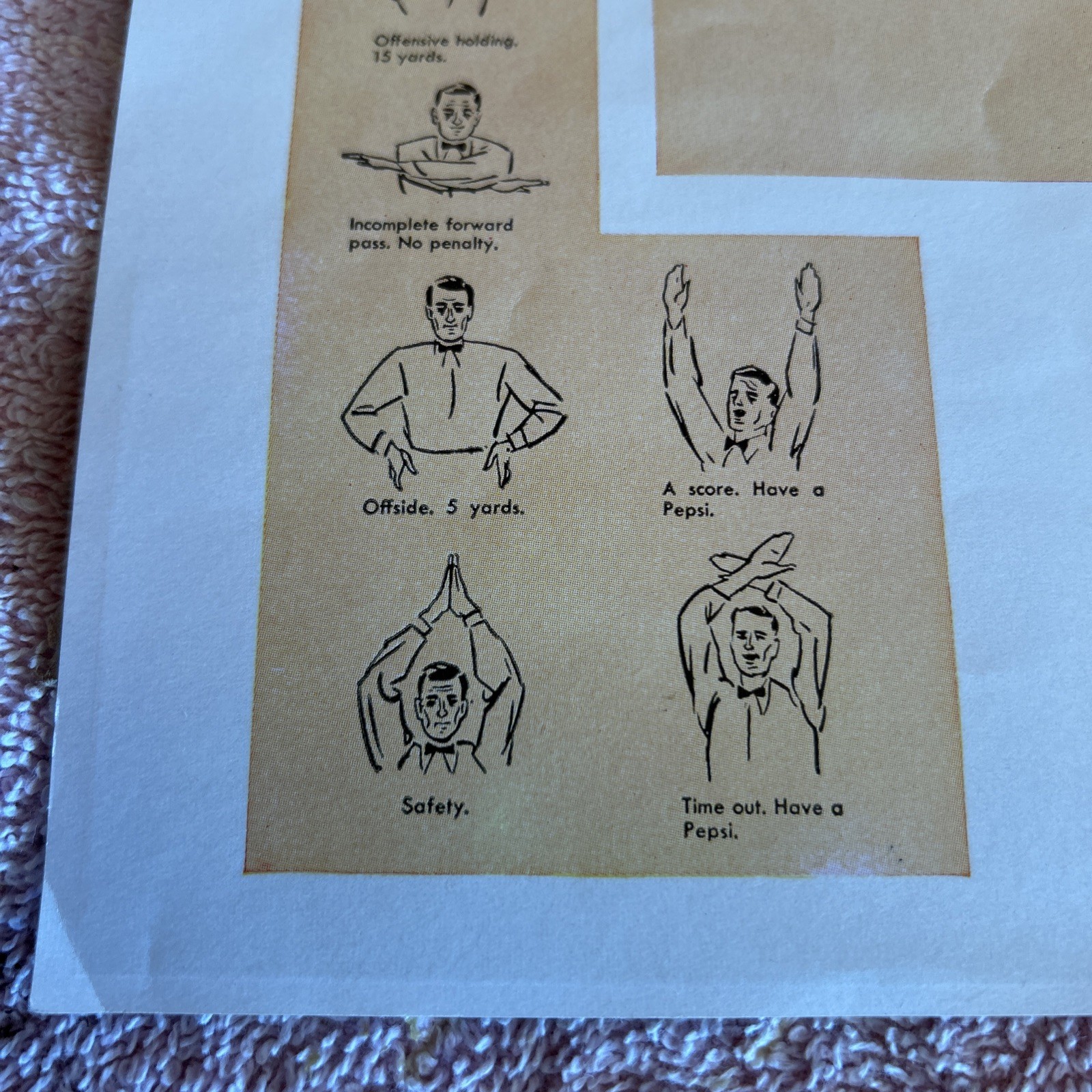 2 Original Pepsi -cola Paper Signs Both Double Dots Signs