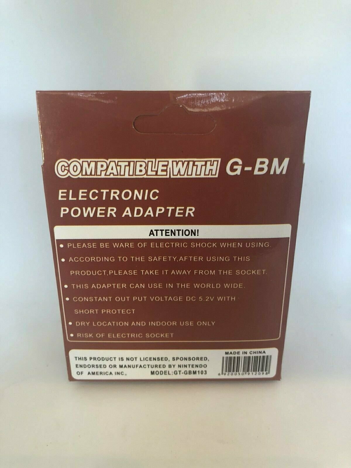 1x Nintendo Gameboy Advance GBA Micro Power Adapter Black Wall Charger Power