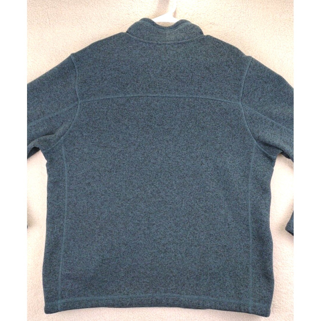 The North Face Mens Fleece Pullover Sweater Blue XL Long Sleeve Quarter Zip