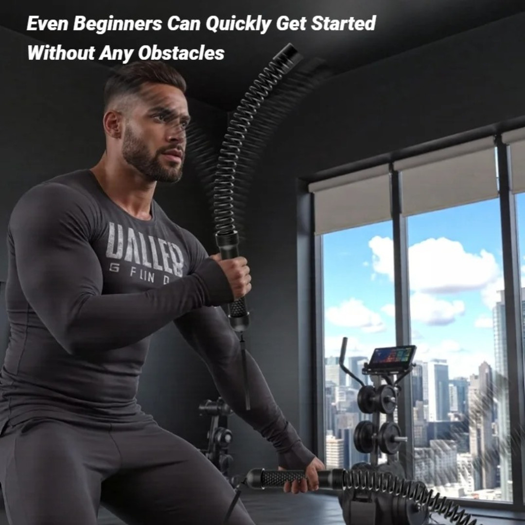 Adjustable Ropeless Cordless Battle Ropes Trainer for Home & Gym Fitness